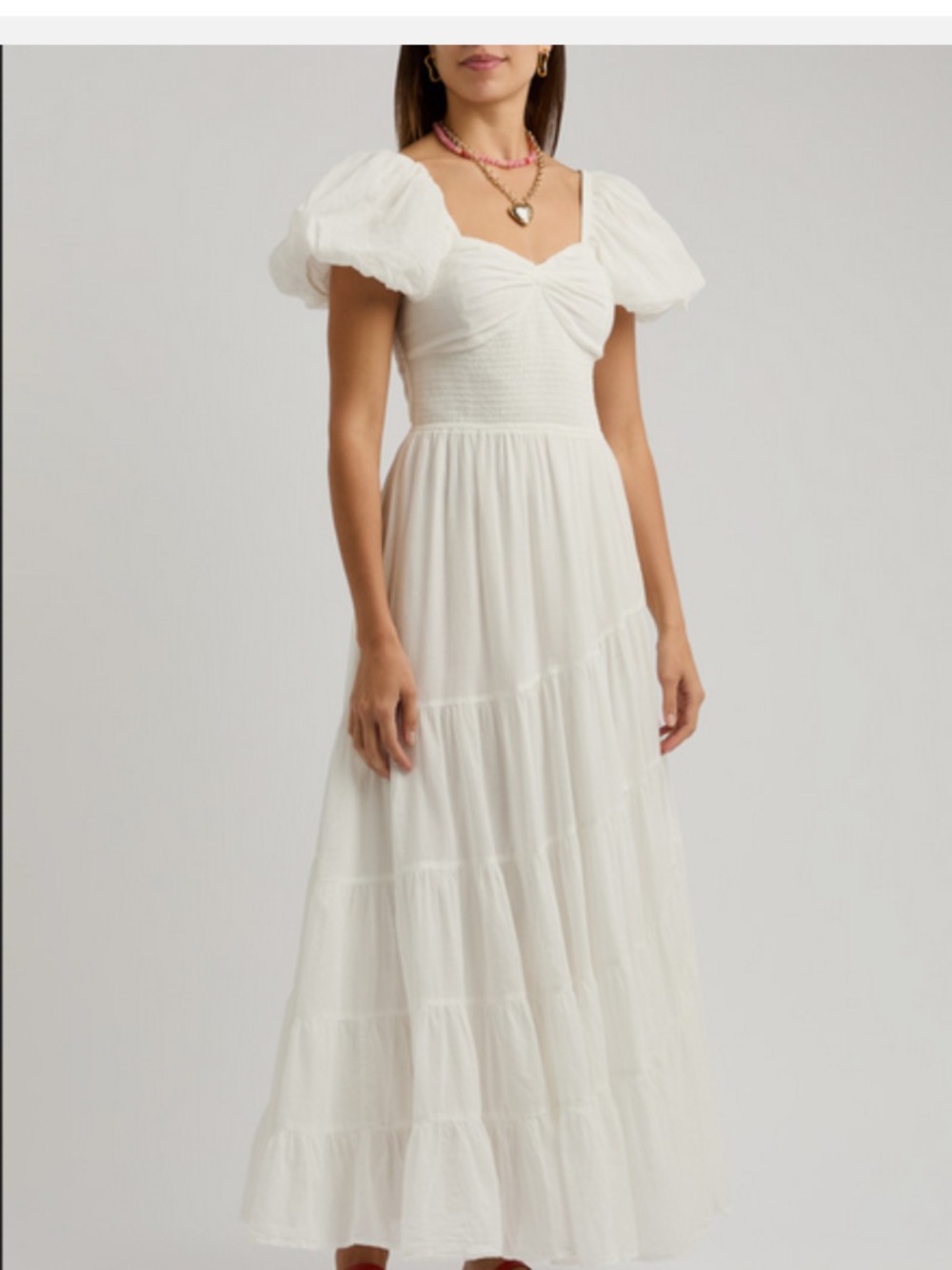NWT Free People Sundrenched Cotton Maxi Dress - Picture 2 of 11